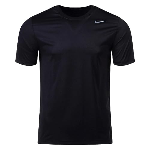 Nike Mens Team Legend Short Sleeve Crew T-Shirt (as1, Alpha, s, Regular, Regular, Black)