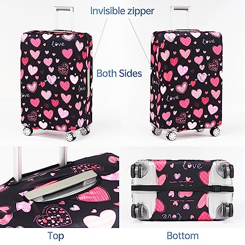 TRAVEL KIN Luggage Covers For Suitcase Tsa Approved,Suitcase Cover Protector Fit 18-32 Inch Luggage