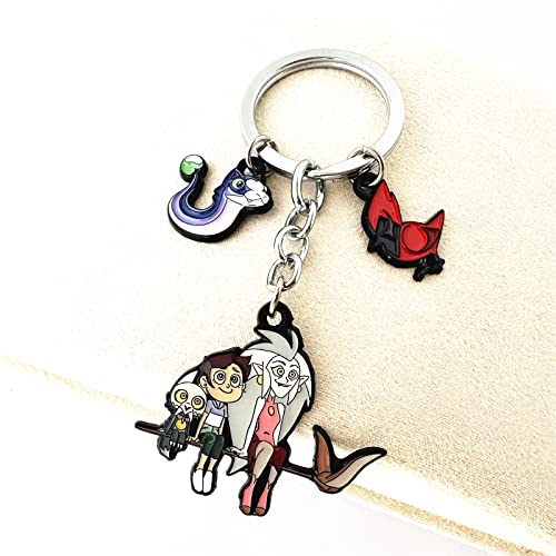 PIEINA Owl Hous Keychain Anime Cosplay Jewelry Cartoons Keychain Gifts for Men Woman (2)