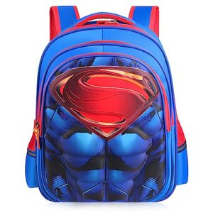zrutpim lightweight waterproof school backpack for kids,3d cartoon kids backpack for school boys girls kindergarten elementary toddler backpack(blue)