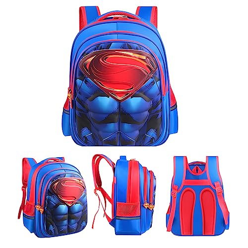 Zrutpim Lightweight Waterproof School Backpack for Kids,3D Cartoon Kids Backpack for School Boys Girls Kindergarten Elementary Toddler Backpack(blue)