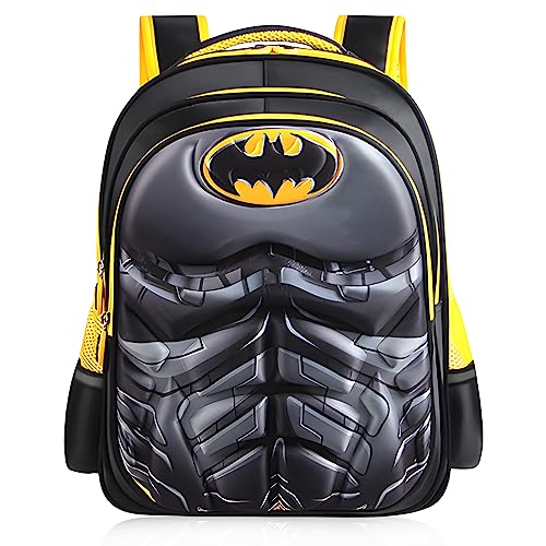 Zrutpim Lightweight Waterproof School Backpack for Kids,3D Cartoon Kids Backpack for School Boys Girls Kindergarten Elementary Toddler Backpack(Black)