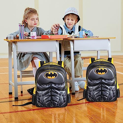 Zrutpim Lightweight Waterproof School Backpack for Kids,3D Cartoon Kids Backpack for School Boys Girls Kindergarten Elementary Toddler Backpack(Black)