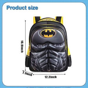 Zrutpim Lightweight Waterproof School Backpack for Kids,3D Cartoon Kids Backpack for School Boys Girls Kindergarten Elementary Toddler Backpack(Black)