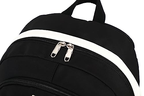 Jaygulf Waterproof Women Backpack Fashion Girl Travel Daypack Black