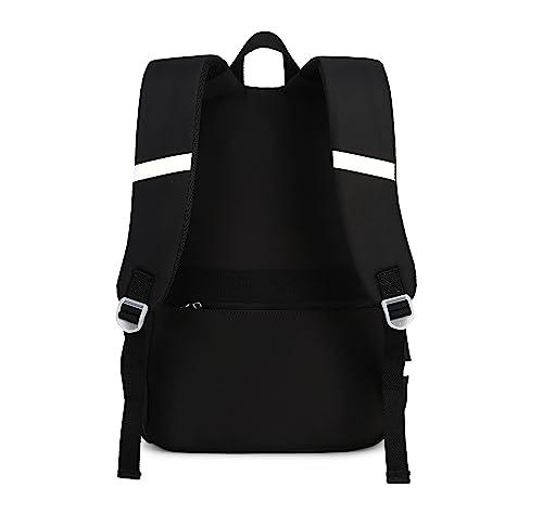Jaygulf Waterproof Women Backpack Fashion Girl Travel Daypack Black