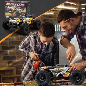 FUUY Brushless Fast RC Cars for Adults Remote Control Car Boys 8-12 1:16 Max 45mph 72KMH with Two Batteries RTR Off Road Hobby Drift Waterproof High Speed RC Truck Electric R/C Vehicle RC Buggy Kids