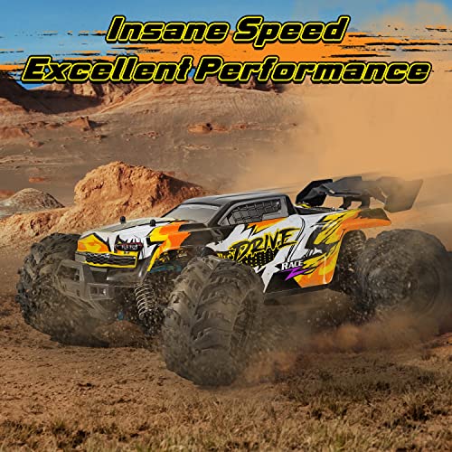 FUUY Brushless Fast RC Cars for Adults Remote Control Car Boys 8-12 1:16 Max 45mph 72KMH with Two Batteries RTR Off Road Hobby Drift Waterproof High Speed RC Truck Electric R/C Vehicle RC Buggy Kids