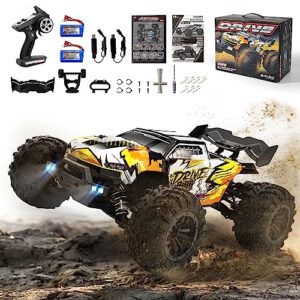 FUUY Brushless Fast RC Cars for Adults Remote Control Car Boys 8-12 1:16 Max 45mph 72KMH with Two Batteries RTR Off Road Hobby Drift Waterproof High Speed RC Truck Electric R/C Vehicle RC Buggy Kids