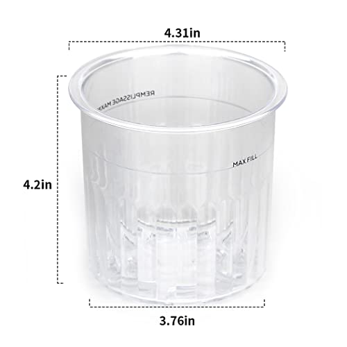 Veterger Replacement Parts 4 pack Extras Containers Pints And Lids,Compatible with Ninja Creami Ice Cream Maker NC299AMZ NC301 NC300 Series