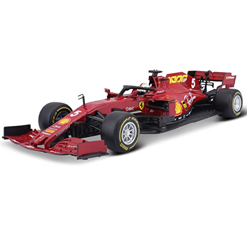HNW 1/18 Bburago Model Car for 2020 SF1000 F1 5# Sebastian Vettel Diecast Model Car Official Formula 1 for Unisex Adult