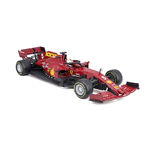 HNW 1/18 Bburago Model Car for 2020 SF1000 F1 5# Sebastian Vettel Diecast Model Car Official Formula 1 for Unisex Adult