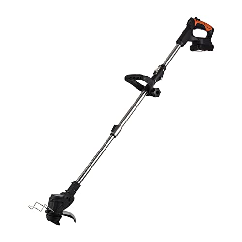 Matybobe Cordless Grass Trimmer Weed Wacker 21V Weed-Wacking Machine with LCD Screen Lightweight Adjustable Height Metal Cutting Blade for Garden and Yard Bush Mowing Grass Lawn Pruning