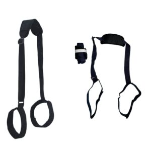 ngil black 2 pack adjustable beach chair carry strap universal folding chair carry strap for camping,picnic and outdoor