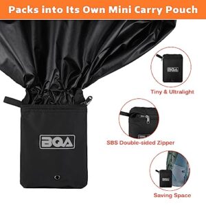 BQA Backpack Rain Cover Waterproof Rating 5000mm with Adjustable Anti Slip Buckle Strap Upgraded Coating Reinforced Inner Layer, Integrated Carry Pouch Design for (10-70L) Hiking Camping Traveling