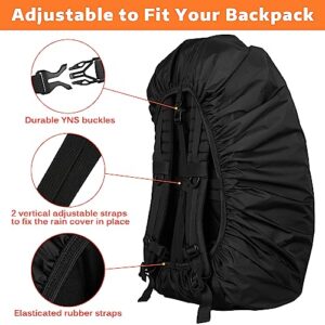 BQA Backpack Rain Cover Waterproof Rating 5000mm with Adjustable Anti Slip Buckle Strap Upgraded Coating Reinforced Inner Layer, Integrated Carry Pouch Design for (10-70L) Hiking Camping Traveling