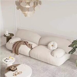 walnut fabric european living room sofa bedroom designer wooden lounge sofa minimalist furniture (color : d, size : 175 * 100 * 75cm)