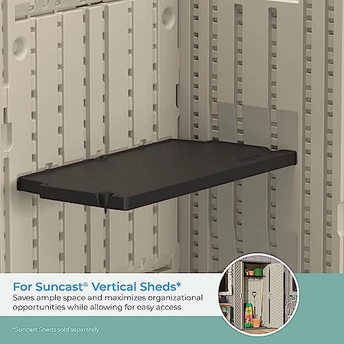 Suncast BMSASHELFV1 Shed Shelf Kit, Black