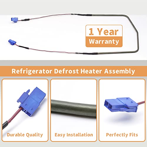 DA47-00244W Refrigerator Defrost Heater Assembly Replacement for Samsung Fridge Appliance Parts & Accessories, Heater Metal Sheath Replace AP5583435 PS4140530 Fits Models RF2 RF4 RFG and More