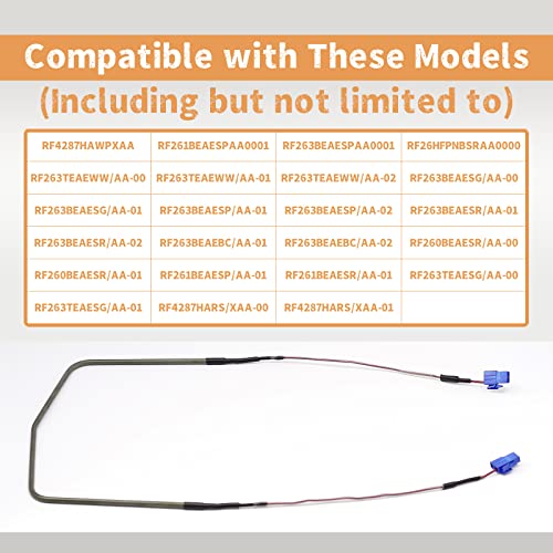 DA47-00244W Refrigerator Defrost Heater Assembly Replacement for Samsung Fridge Appliance Parts & Accessories, Heater Metal Sheath Replace AP5583435 PS4140530 Fits Models RF2 RF4 RFG and More