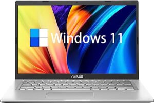 asus vivobook 14 inch laptop for college students, intel core 11th gen i3-1115g4, windows 11 home, 16gb ram, 1tb ssd, intel uhd graphics 770, bluetooth, webcam, silver, pcm