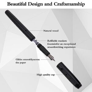 Cobee® Luxury Fountain Pen, Medium Nib Fountain Pen Calligraphy Pen Metal Fountain Pen Smooth Writing For Men Women School Office Writing Drawing (0,5mm)