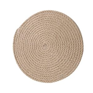 dechous 1 pc insulated placemat coaster coasters for drinks placemats round linen placemats household coaster placemat hand braided jute placemats insulation mat set small