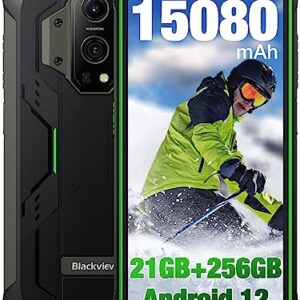 Blackview Rugged Smartphone(2023), BV9300 21GB+256GB/1TB,15080mAh Battery/33W,100 Lumen Flashlight,6.7" FHD+ 120Hz,50MP+32MP, Android 12 Rugged Cell Phone,Rugged Phone Unlocked FPR/FACE ID/NFC/OTG