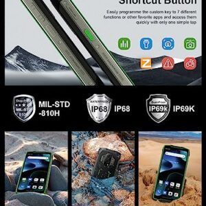 Blackview Rugged Smartphone(2023), BV9300 21GB+256GB/1TB,15080mAh Battery/33W,100 Lumen Flashlight,6.7" FHD+ 120Hz,50MP+32MP, Android 12 Rugged Cell Phone,Rugged Phone Unlocked FPR/FACE ID/NFC/OTG