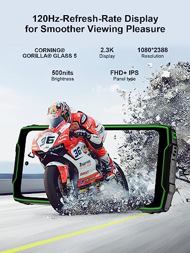 Blackview Rugged Smartphone(2023), BV9300 21GB+256GB/1TB,15080mAh Battery/33W,100 Lumen Flashlight,6.7" FHD+ 120Hz,50MP+32MP, Android 12 Rugged Cell Phone,Rugged Phone Unlocked FPR/FACE ID/NFC/OTG