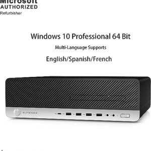 HP EliteDesk 800 G3 Small Form Factor PC (with RGB Keyboard), Intel i7 6700 up to 4.0 GHz, 32GB DDR4, 1TB SSD, 500GB HDD, 4K Support, WiFi, BT, DP, Win 10 Pro (Renewed)
