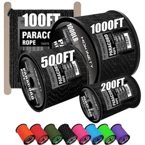 reflective paracord rope 1000ib - 100ft 200ft 500ft 1000ft 4mm 12 strand para cords lanyard utility parachute cord for tent camping hiking fishing survival tactical clothesline diy projects