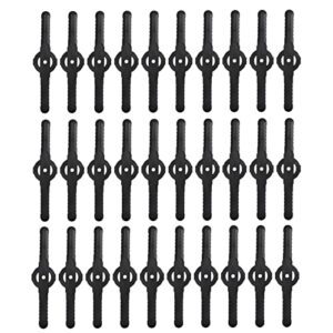 30Pcs String Trimmer Head Blades Replace, Plastic Cutter Blades Replacement Lawn Mower Weed Blades Accessories for Cordless Grass Trimmer