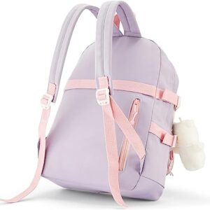 Aesthetic Cute Kawaii Backpack with Kawaii Pin and Pendants Accessories, Mochilas Para Ninas Bookbag Waterproof Nylon Material | Durable & Adorable 17"