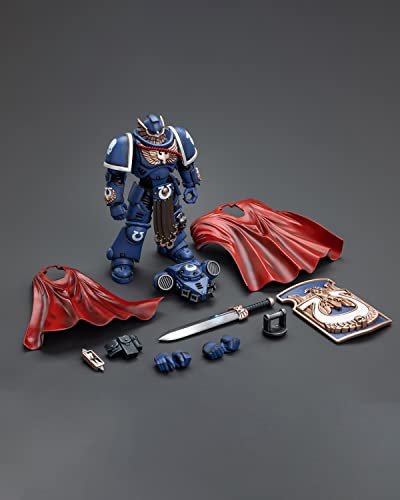 Pipigirl JoyToy Warhammer 40K Space Marine Genuine License 1/18 Soldier, Ultramarines Victrix Guard, 4.88 inch Models Space Marines Action Figures Kits (Victrix Guard)