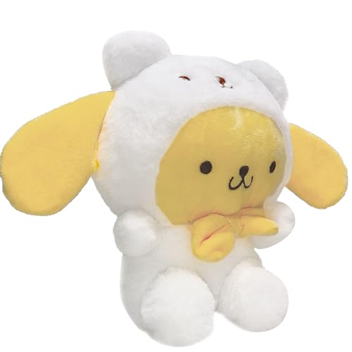 Pompompurin Plush Toy 8", Soft Kawaii Plush Doll, Cute Stuffed Animal Kurom Anime Plush Pillow, Cartoon Figure Toy Birthday Party Favors for Children Girls Fans Collection, Christmas, New Year, Yellow