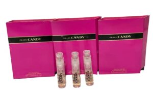 prada candy sample perfume eau de parfum women spray vial 1.2 ml / 0.04 oz