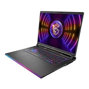 MSI Raider GE78HX 17" 240Hz QHD+ Gaming Laptop Computer, 13th Gen Intel Core i9-13950HX, NVIDIA GeForce RTX 4090 16GB GDDR6, 64GB DDR5-5600 RAM; 2TB NVMe SSD, Windows 11 Pro, 13VI-086US - Dark Grey