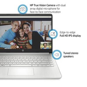 HP 2022 14" FHD IPS Display Laptop, AMD Ryzen 3-3250U, 32GB RAM, 1TB PCIe SSD, AMD Radeon Graphics, True Vision HD Camera, Wi-Fi 5, Bluetooth, Win 11, Silver, 32GB Snow Bell USB Card