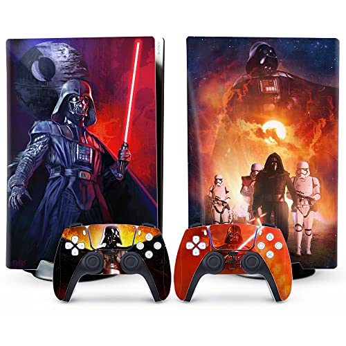 Vinyl Stickers for Playstation 5 Console and Controller Skins,Digital Version, Wrap Decal Cover Protective Accessories Style D