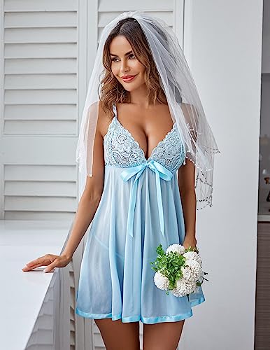 Avidlove Sexy Lingerie for Women Babydoll Lingerie Sleepwear Strap Chemise Nightwear