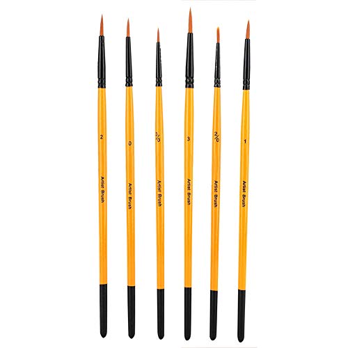 Nylon Hair Brush Painting Painting Brush Set, Nylon Hair Brush, Comfortable to Hold Office School Acrylic Paint for Watercolor Coloring