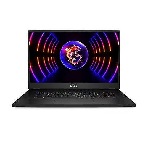 MSI Titan GT77HX 17.3" Gaming Laptop Computer, 13th Gen Intel Core i9-13980HX Processor, NVIDIA GeForce RTX 4090 16GB GDDR6, 128GB DDR5 RAM, 4TB SSD, Windows 11 Pro - Core Black