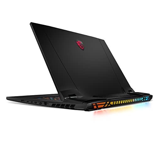 MSI Titan GT77HX 17.3" Gaming Laptop Computer, 13th Gen Intel Core i9-13980HX Processor, NVIDIA GeForce RTX 4090 16GB GDDR6, 128GB DDR5 RAM, 4TB SSD, Windows 11 Pro - Core Black