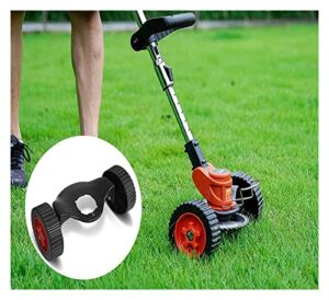 cordless lawn mower grass trimmer rolling wheel effective comfortable garden lawn mower accessories string cutter guider tools