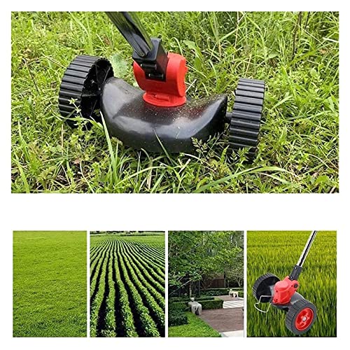 Cordless Lawn Mower Grass Trimmer Rolling Wheel Effective Comfortable Garden Lawn Mower Accessories String Cutter Guider Tools