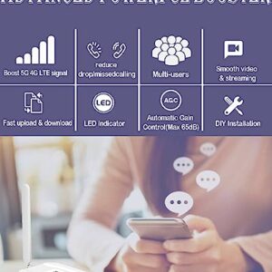 2023 Latest AT&T Signal Booster AT&T Cell Phone Signal Booster T Mobile Cell Booster for 5G 4G LTE on Band 12/17 AT&T Cell Booster AT&T Cell Booster ATT Extender Signal Booster Boost Call/Data White