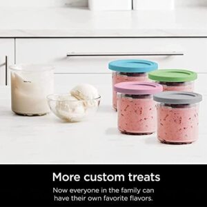 Creami Deluxe Pints, for Ninja Creamy Pints Lids, Ice Cream Pint Airtight,Reusable for NC301 NC300 NC299AM Series Ice Cream Maker