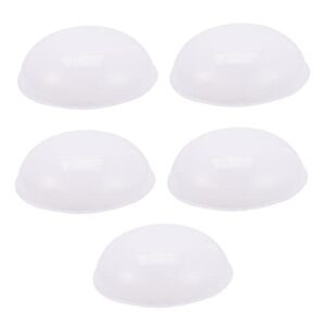 doitool 5pcs ceiling lamp shade led light mask drum pendant light round lamp shade glass light cover replacement hanging light cover alabaster glass shade ceiling lampshades lighting decor