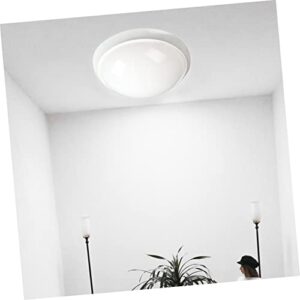 DOITOOL 5pcs Ceiling Lamp Shade LED Light Mask Drum Pendant Light Round Lamp Shade Glass Light Cover Replacement Hanging Light Cover Alabaster Glass Shade Ceiling Lampshades Lighting Decor